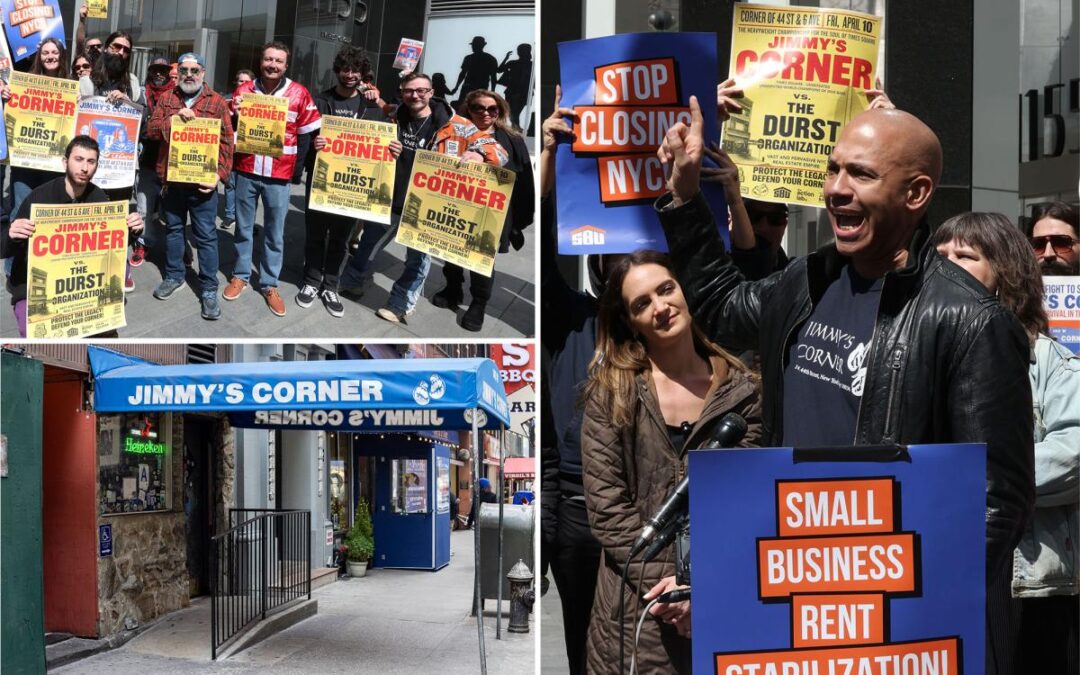 Let’s get ready to rumble: Jimmy’s Corner patrons rally at to stop eviction from Times Square home by landlords