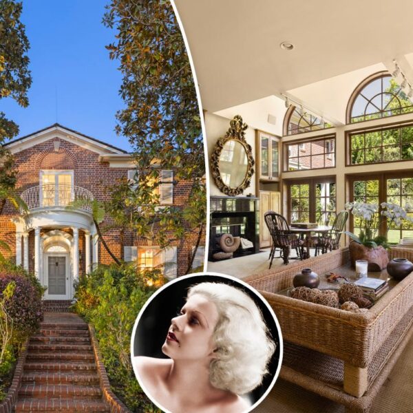 This listed $16.8M Los Angeles home was built in 10 weeks for the Hollywood icon Jean Harlow