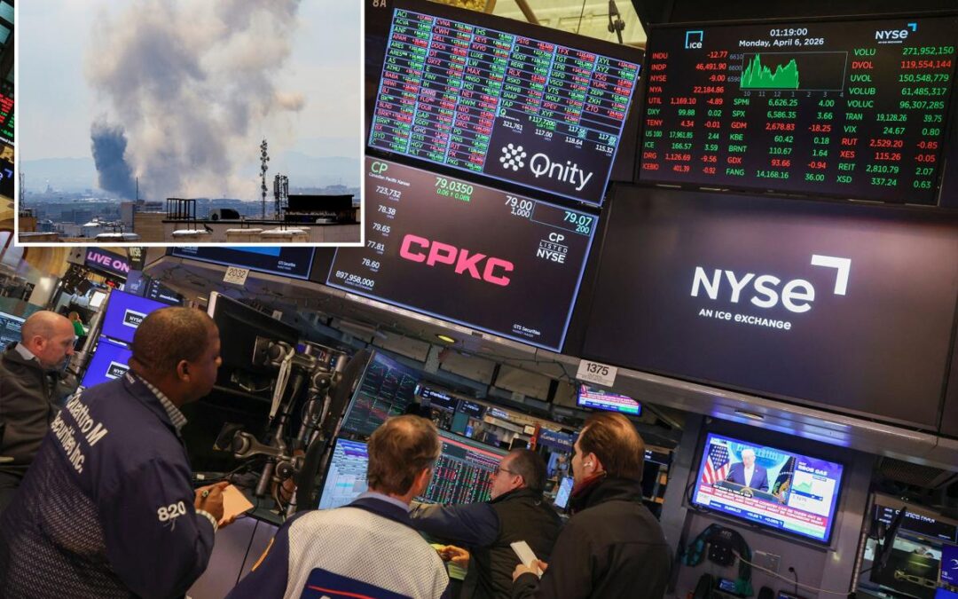 Dow falls 300 points, oil jumps as Trump’s Iran bombing deadline quickly approaches