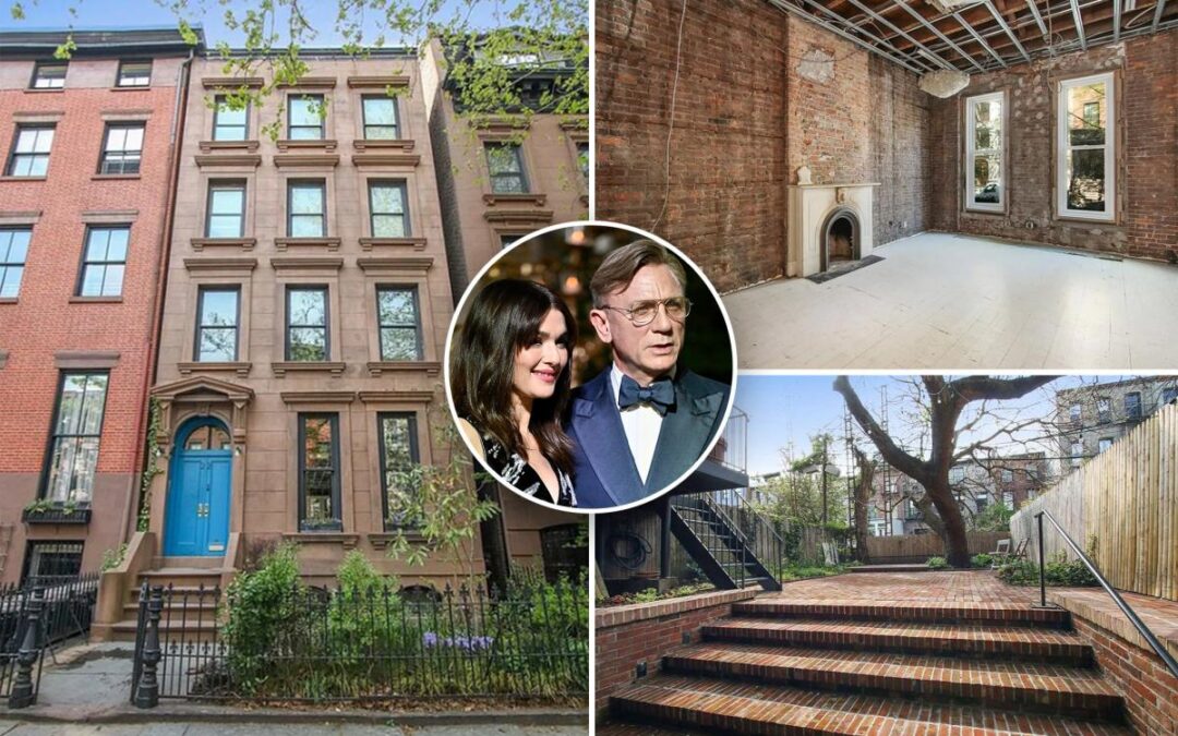 Daniel Craig and Rachel Weisz are leaving NYC after selling two Brooklyn townhouses for $16M