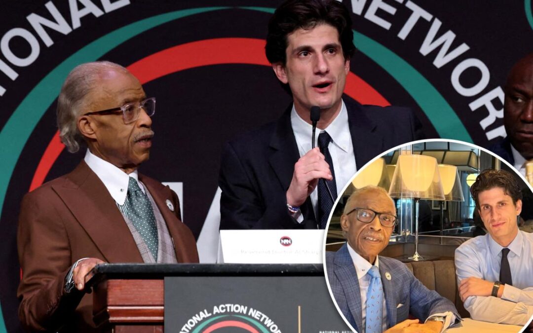 Jack Schlossberg reunites with Rev. Al Sharpton at convention after their power breakfast