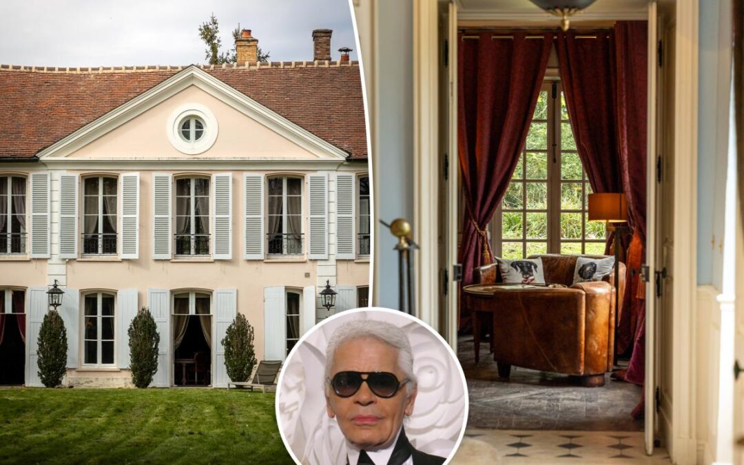 Karl Lagerfeld’s former estate near Paris lists for $3.17M with charming old-world touches intact