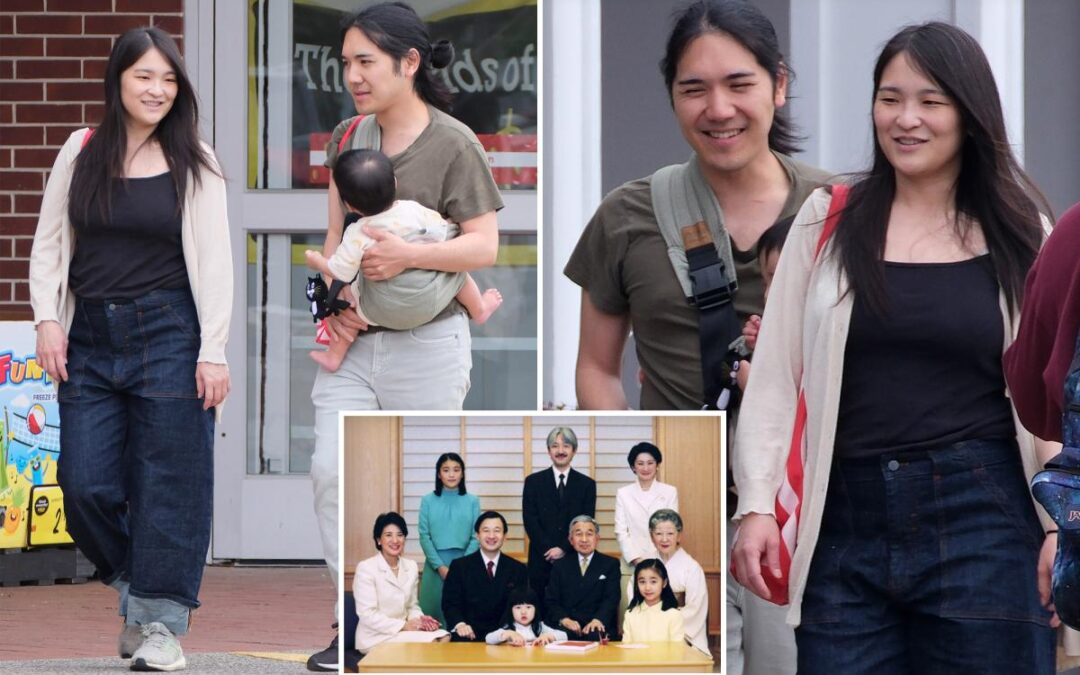 Japan’s Princess Mako, who gave up royal life to marry a commoner, spotted with little heir — after fleeing NYC for burbs