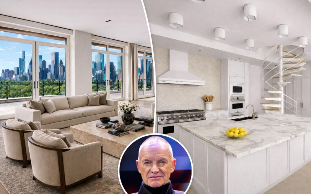 Sting’s former NYC penthouse asks $45M with his custom touches still intact — because no one ever moved in