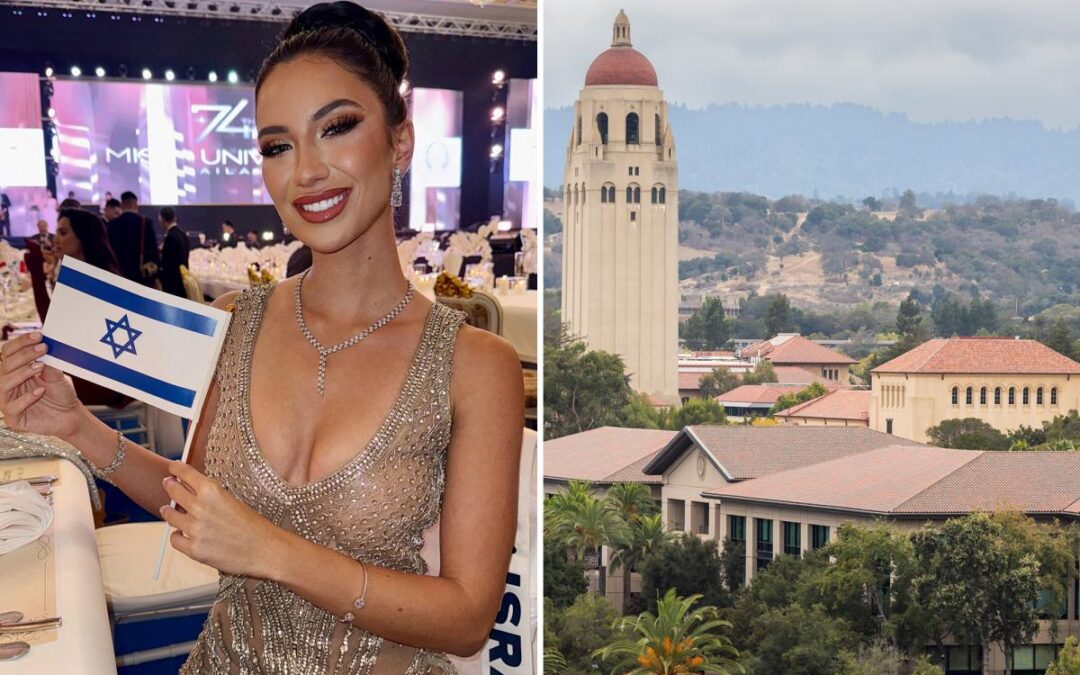 Miss Israel and IDF soldier harassed by ‘hateful’ agitators at Stanford event