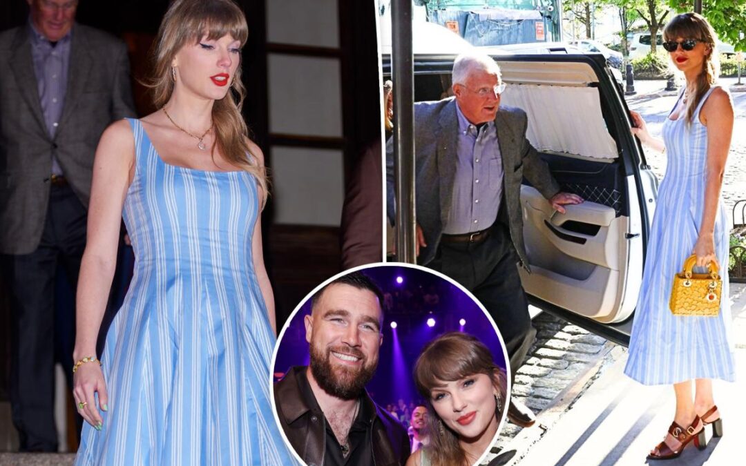 Taylor Swift breaks cover for NYC dinner outing with dad Scott ahead of Travis Kelce wedding