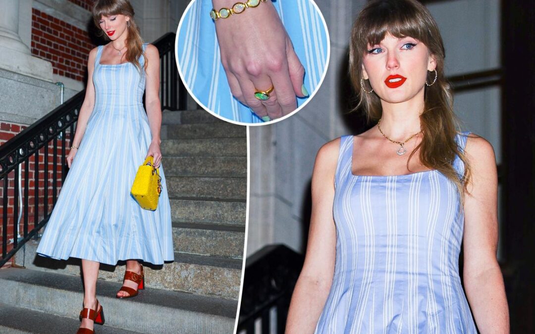 Taylor Swift dazzles in opal jewelry once owned by Elizabeth Taylor
