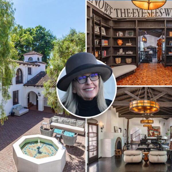 Diane Keaton’s former Beverly Hills home takes a $5M price cut — and has her decorative touches intact