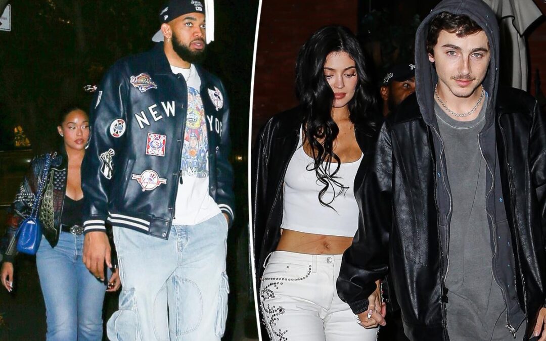 Kylie Jenner and Timothée Chalamet have double date with Jordyn Woods and Karl-Anthony Towns after Knicks game