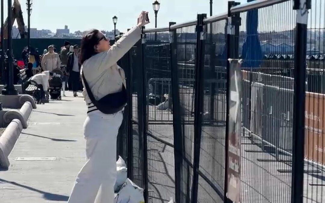 Fence blocking Statue of Liberty views draws ire from visitors. Could it be removed?