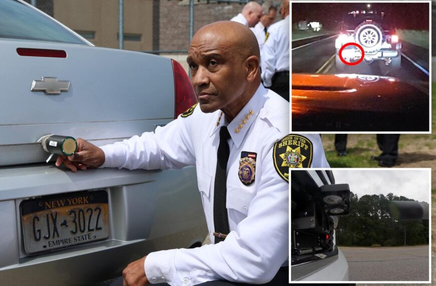 Suffolk sheriffs now equipped with GPS-launching dart guns to track fleeing suspects without high-speed chases