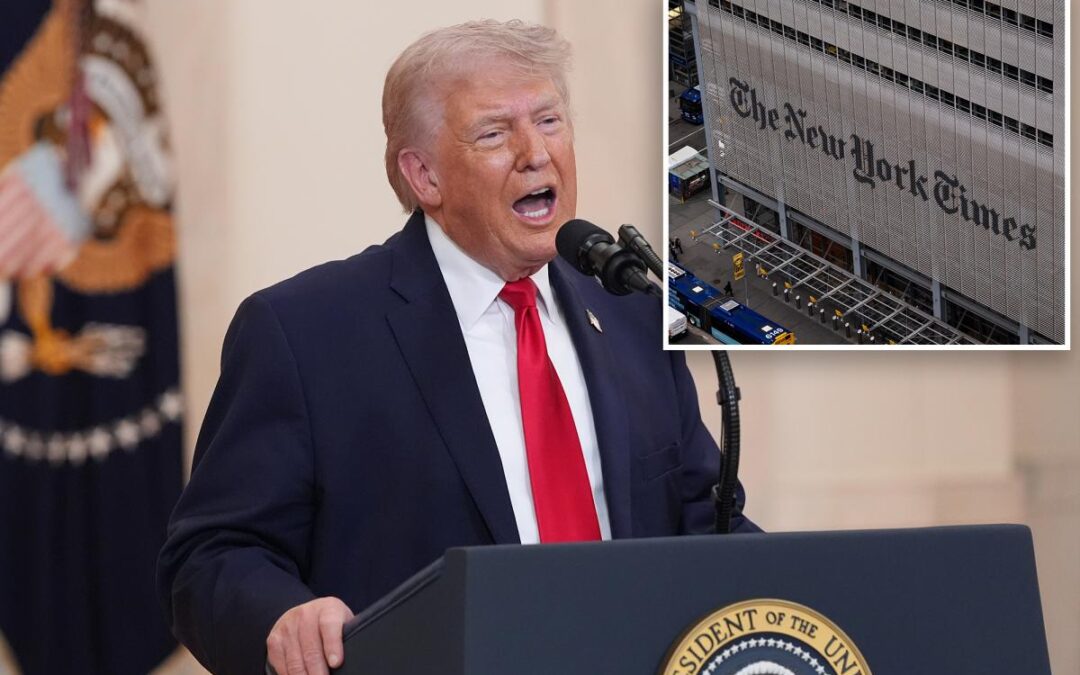 Trump calls out ‘failing New York Times’ for embarrassing NATO error in paper