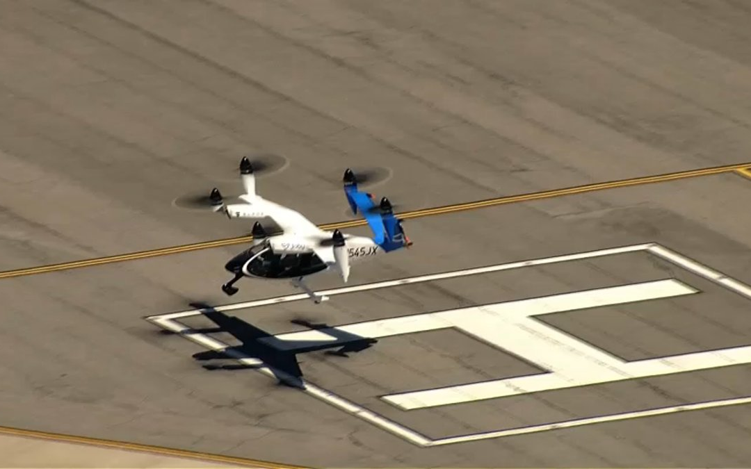 WATCH: First electric air taxi launches test flight out of JFK