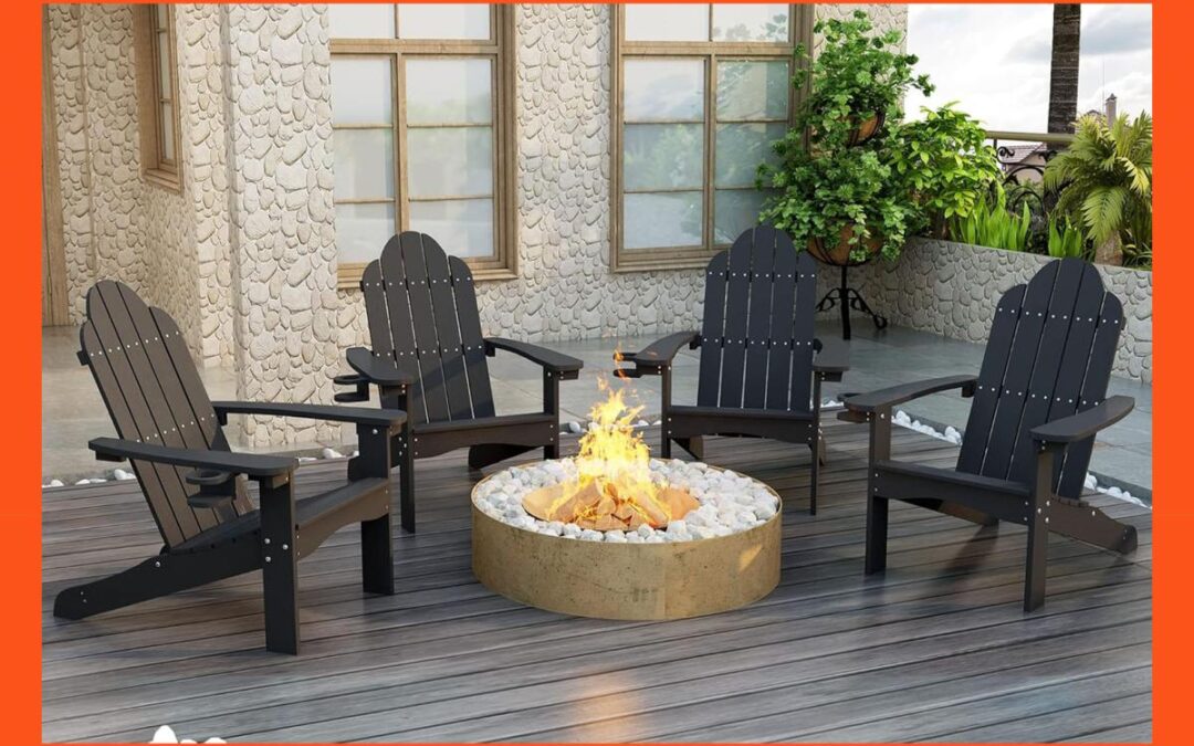 Get a set of Adirondack Chairs under $150 for your patio with free shipping door to door