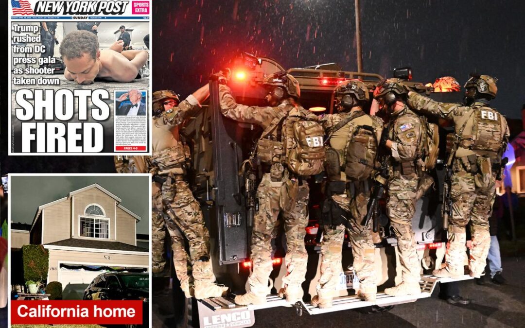 FBI raids home of suspected White House Correspondents’ Dinner shooter Cole Allen outside Los Angeles