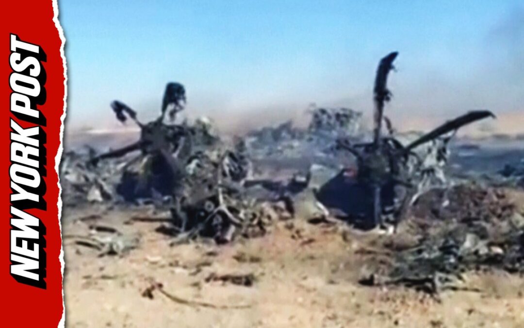 Iranian TV broadcasts alleged footage of downed American aircraft debris