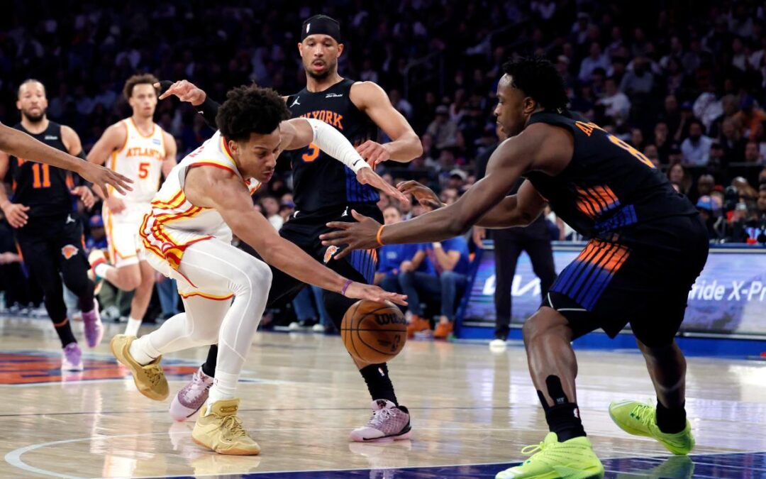 Knicks continue to throw breakout Hawks star Jalen Johnson off his game