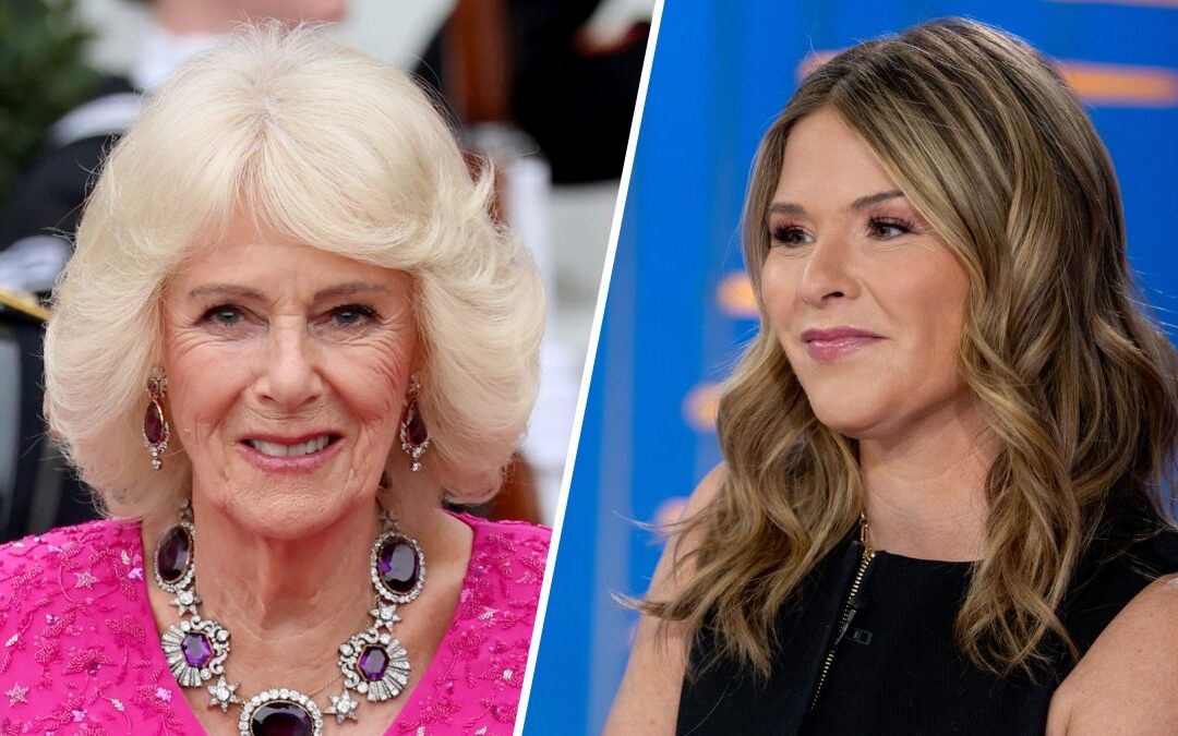 Queen Camilla speaks in conversation with Jenna Bush Hager