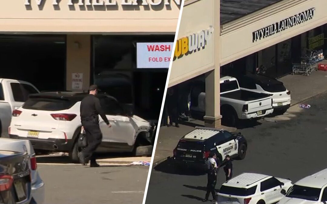 Woman killed, worker hurt after truck and SUV plow into Newark laundromat, witnesses say