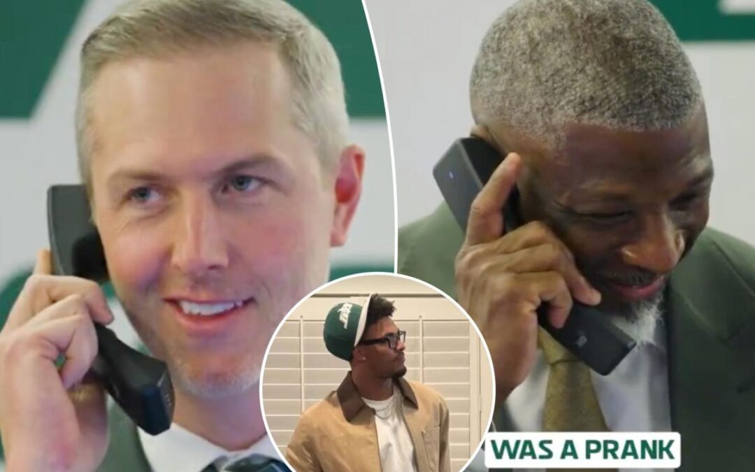 Kenyon Sadiq thought he was being prank called when  Jets drafted him in emotional moment