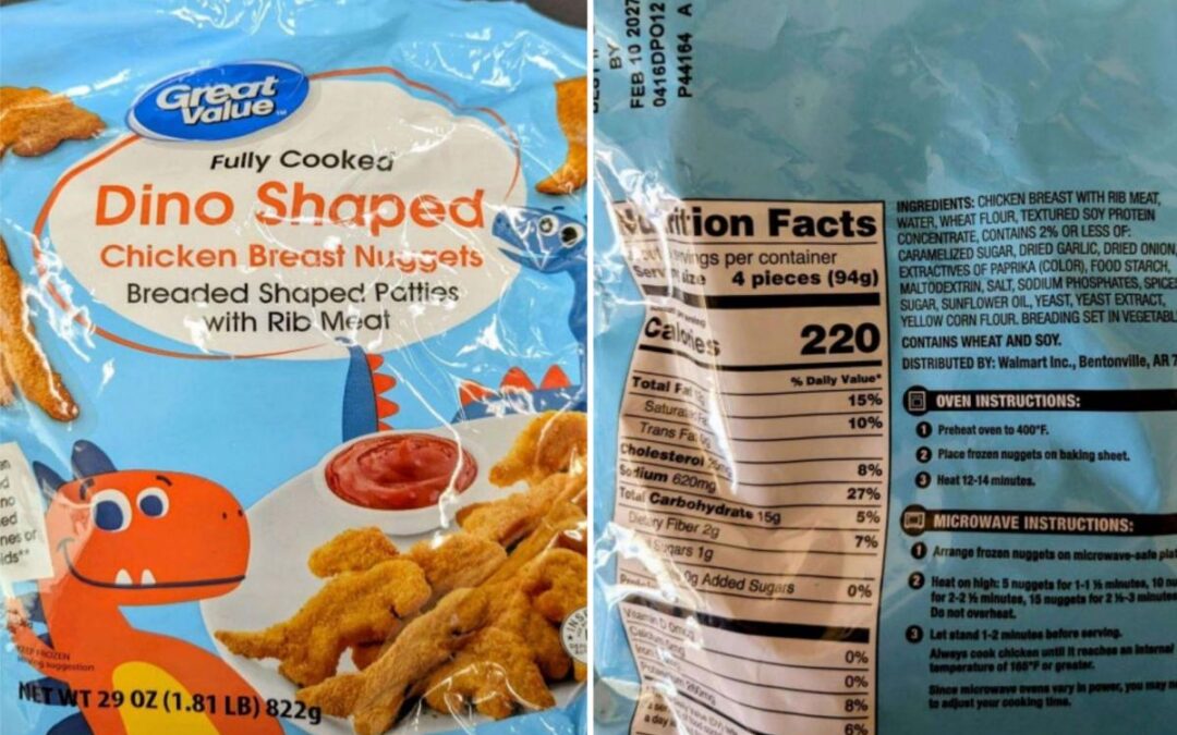 Lead-tainted dinosaur chicken nuggets sold at Walmart spark nationwide health alert