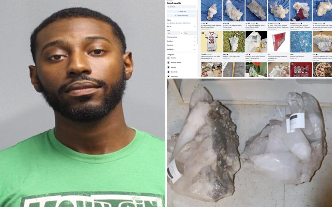 Rock-headed bozo steals $11K geodes from arts center in ritzy Rye — then tries to sell them to cop: report