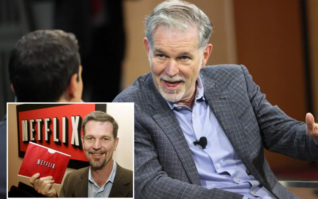 Netflix co-founder Reed Hastings makes shock exit, sending shares tumbling
