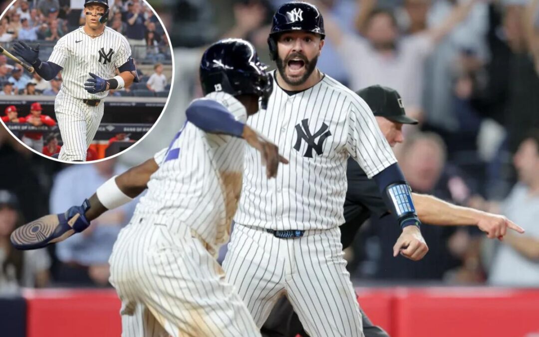 Yankees rally in ninth with help from fielding blunder for wild walk-off win over Angels