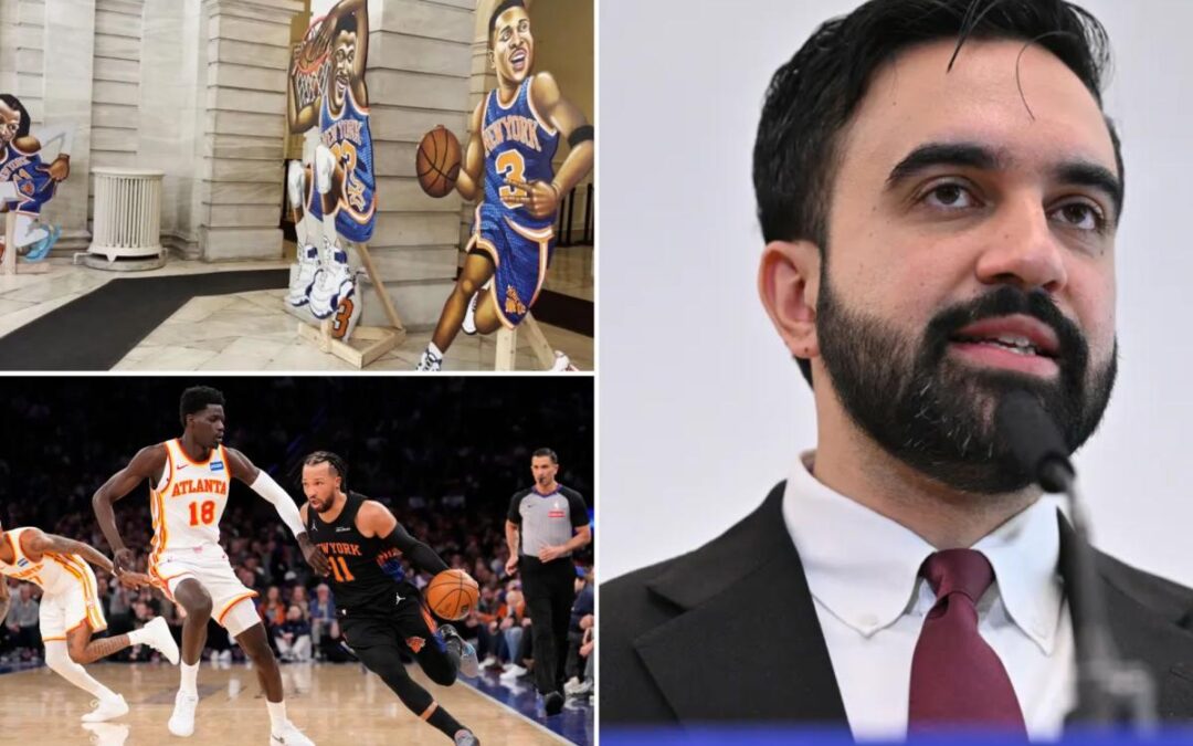 Knicks fall hours after ‘Mayor Mambino’ admin puts up display