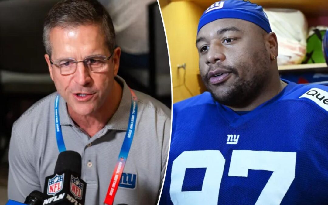 John Harbaugh wants Dexter Lawrence with Giants but concedes unpredictable business factor