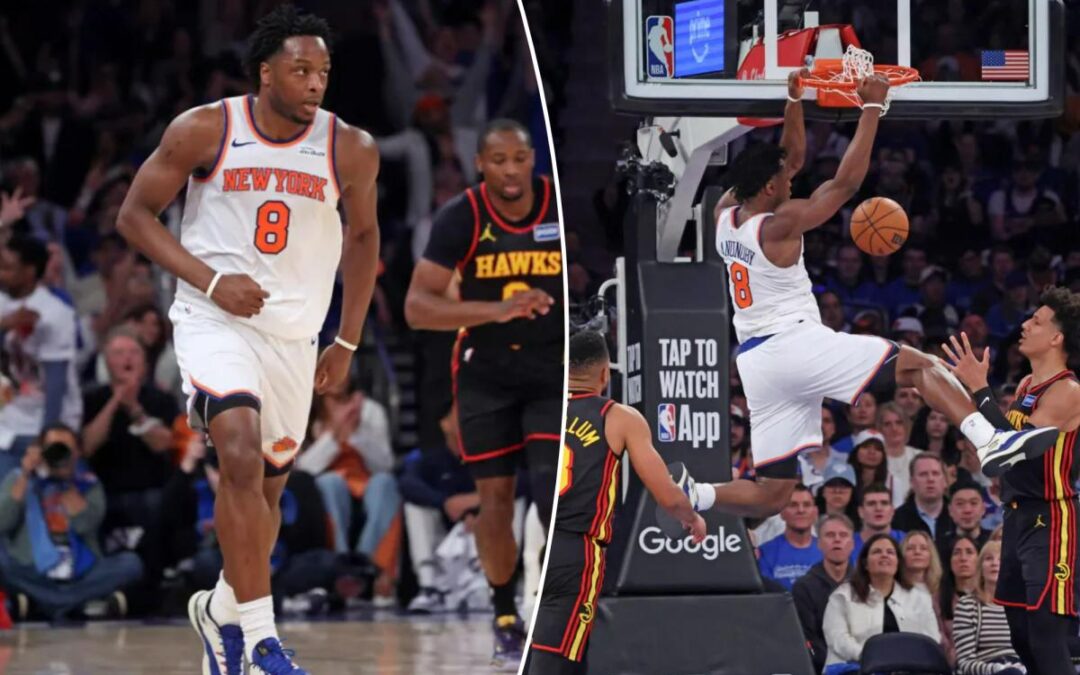 OG Anunoby’s ankle doesn’t slow him down in emphatic return to Knicks lineup