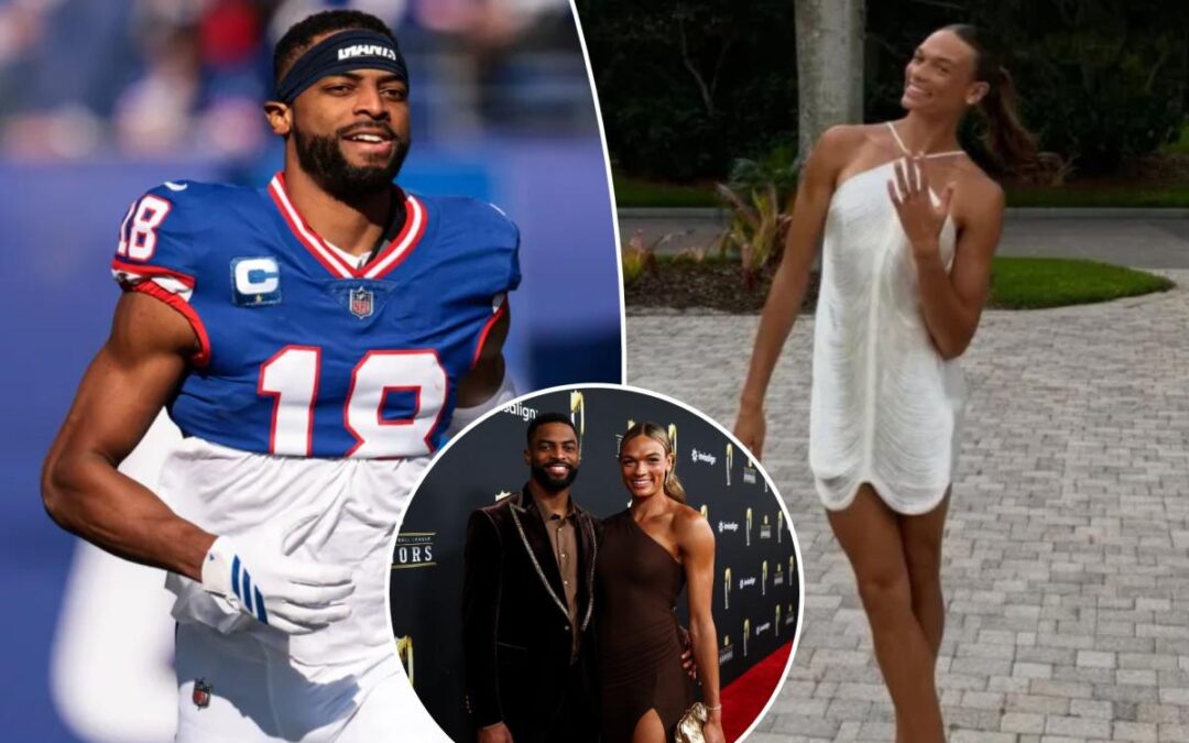 Giants’ Darius Slayton, Olympian Anna Hall get married in lavish ceremony at Long Island castle