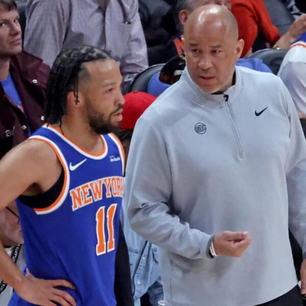 Knicks’ Jalen Brunson downplays yelling spat with his dad