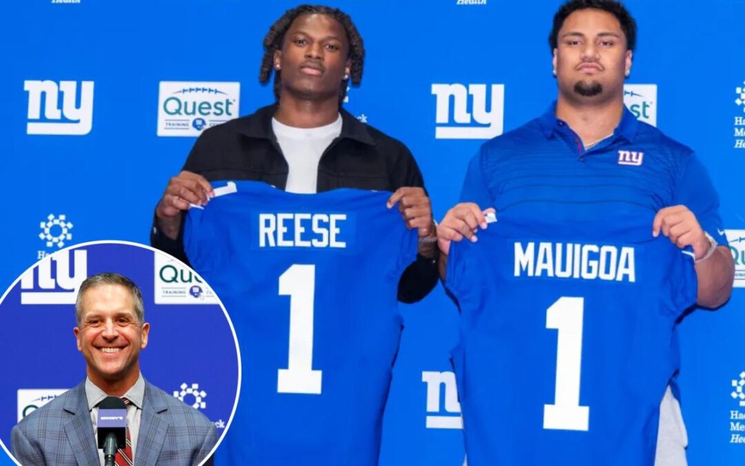 Arvell Reese and Francis Mauigoa more than a pleasant Giants draft surprise for John Harbaugh