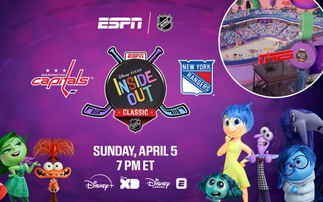 How to watch animated NHL ‘Inside Out Classic’ featuring Rangers vs. Capitals
