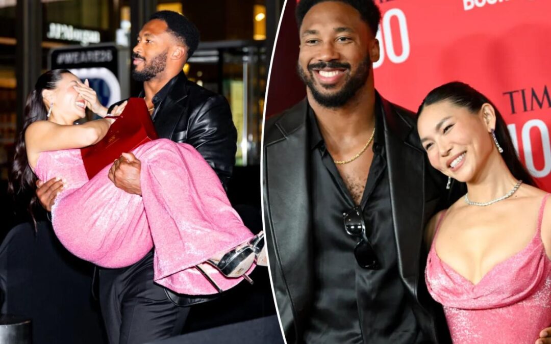 Myles Garrett, Chloe Kim share the adorable red carpet moment at Time 100 Gala