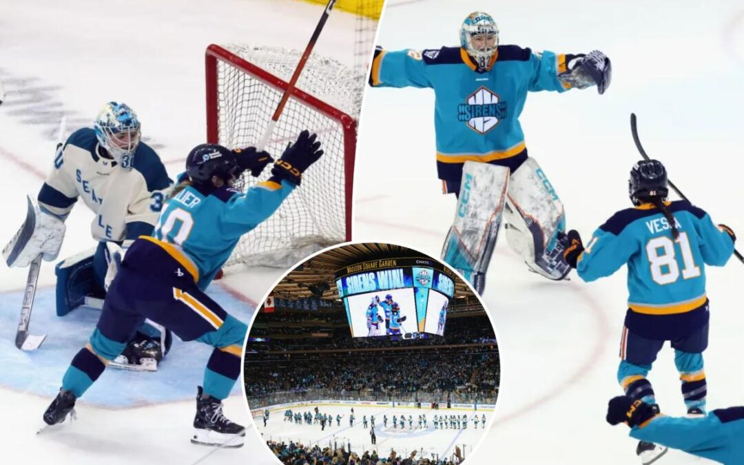 Sirens top Torrent in thrilling shootout to cap off first PWHL game at sold out Garden