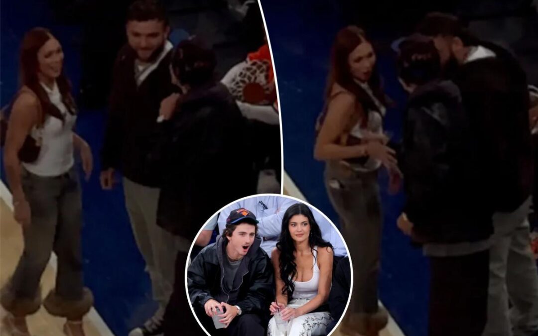 Cam Skattebo, girlfriend have Knicks game moment with Timothee Chalamet