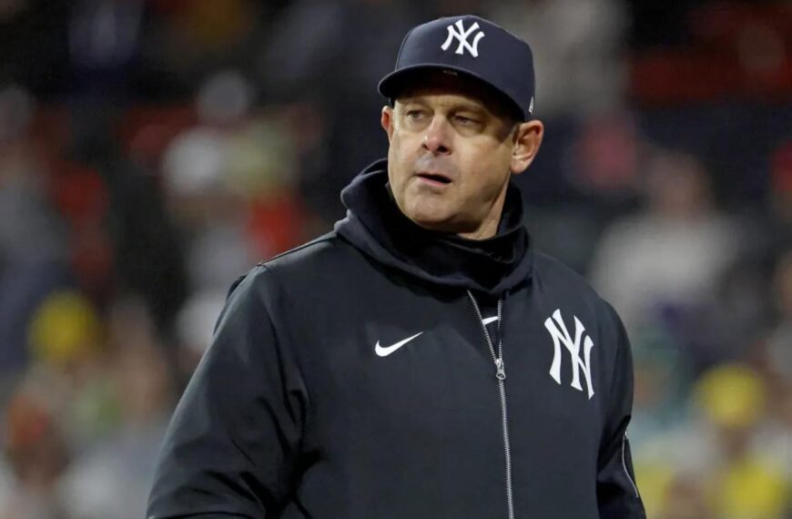 Yankees’ Aaron Boone reacts to Red Sox firing Alex Cora