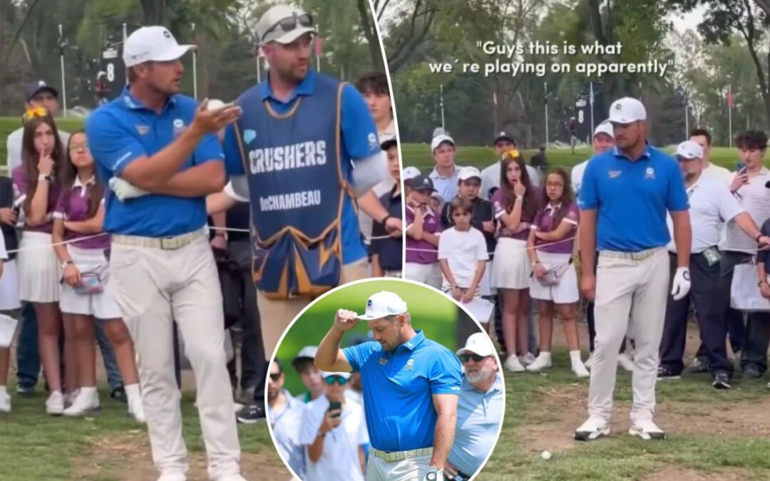 Bryson DeChambeau sent over the edge by shabby LIV Golf course conditions