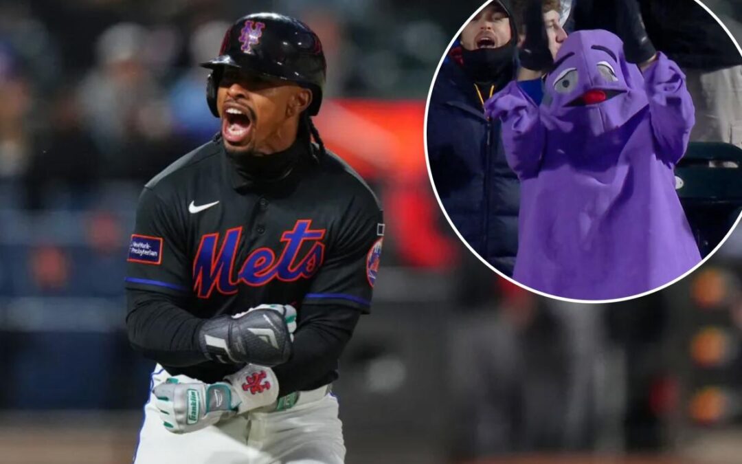 Francisco Lindor’s seismic Mets homer comes with a Grimace sighting