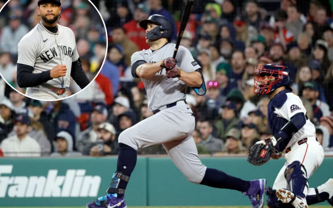 Giancarlo Stanton breaks out to support Luis Gil’s gem in Yankees’ shutout win over Red Sox