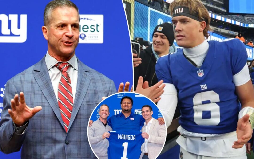 John Harbaugh made good on his Jaxson Dart credo in first NFL draft with Giants