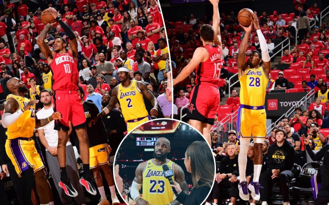 Inside a half-empty arena, this is how LeBron James and the Lakers broke the Rockets
