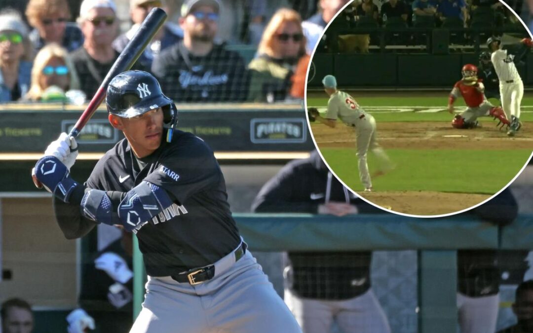 Yankees’ George Lombard Jr. gets high praise after double off Zack Wheeler as hot streak continues