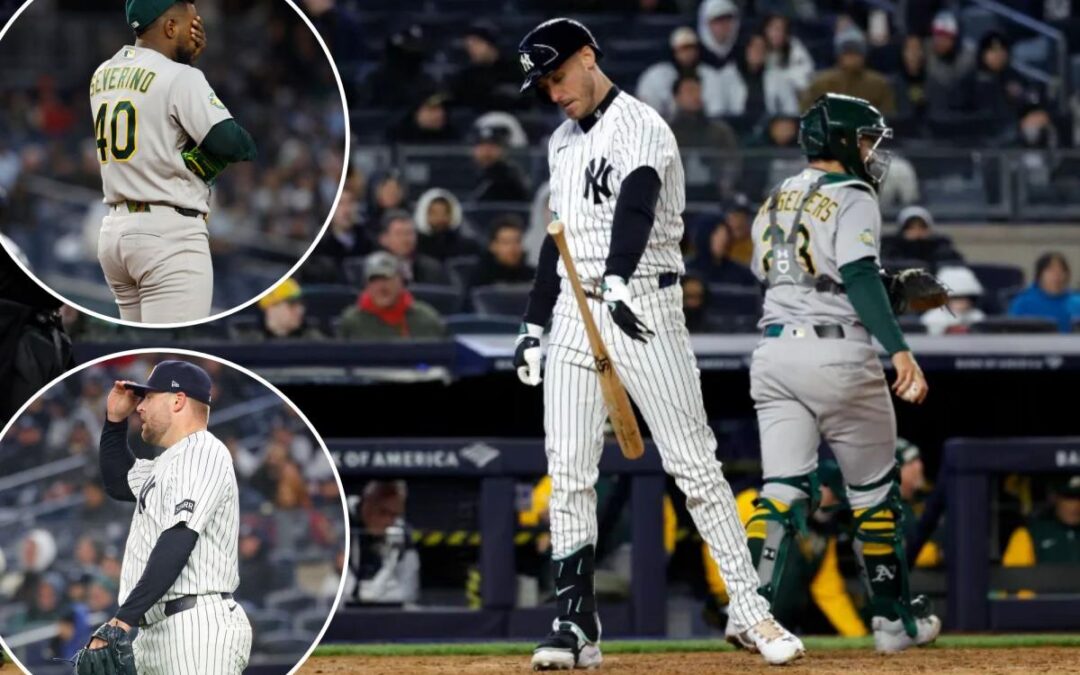 Yankees bats go cold after hot start as bullpen cracks late in loss to A’s