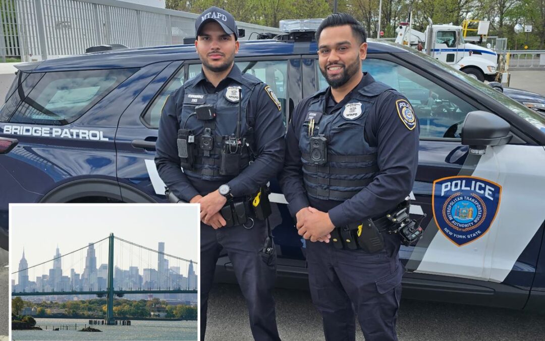 How hero MTA cops talked distraught woman off ledge on Whitestone Bridge: ‘Just pray’