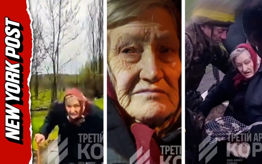Ukrainian troops use military robot to rescue elderly woman from Russian gunfire
