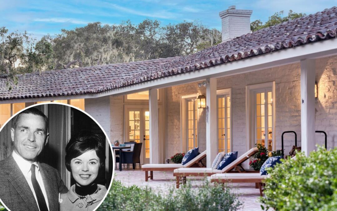 Shirley Temple’s secret wedding venue lists for $2.45M — because local churches wouldn’t host a ceremony for a divorcee
