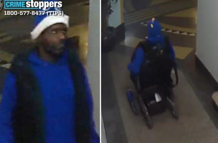 Callous crook steals motorized wheelchair from NYC building —uses it for slow getaway: cops